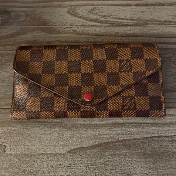 Authentic Louis Vuitton  Ebene Josephine Damier Long Wallet - Picture 1 of 13